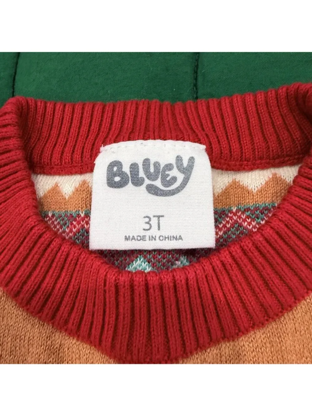 Bluey Toddler 3T Christmas Sweater Knit